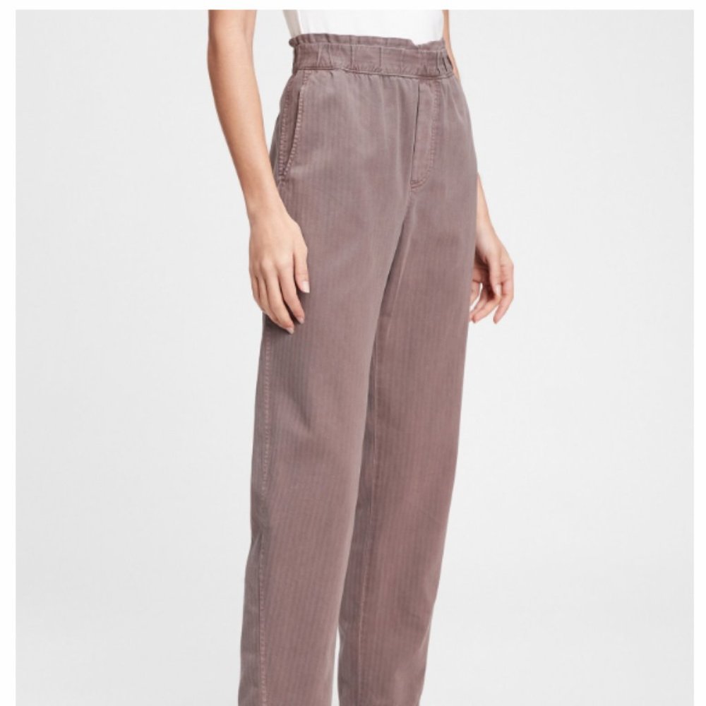 Gap High Rise Paperbag Pull-On Trousers